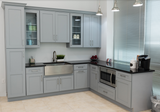 Wall Cabinet Skin Panel - 15W x 30H x 0.25D - Grey Shaker Cabinet - RTA