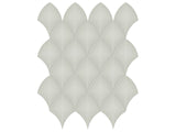 Scallop Soho Soft Sage Glossy Glazed Porcelain Mosaic