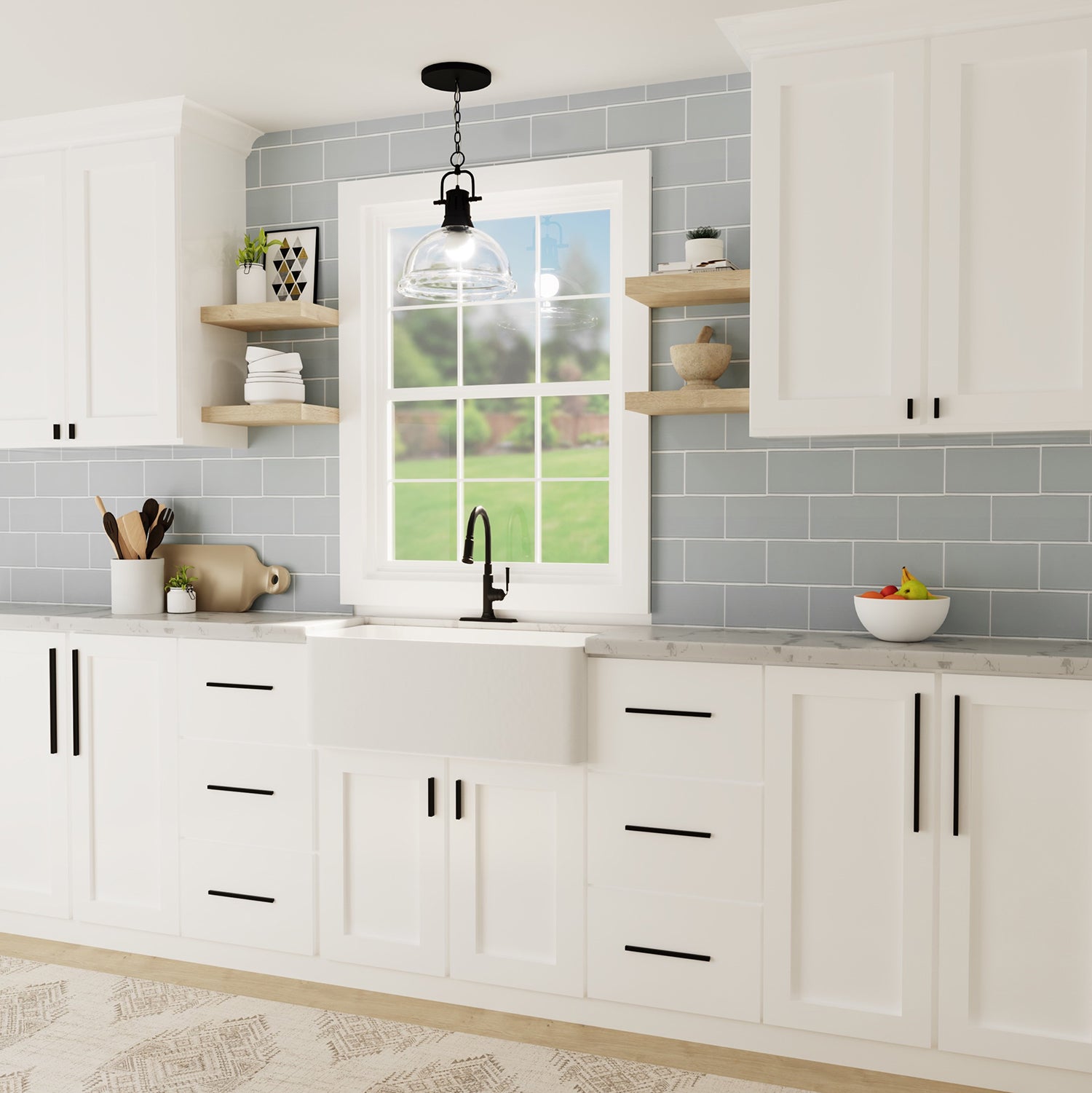 kitchen cabinet pulls 8-13/16 Inch (224mm) Center to Center - Hickory Hardware