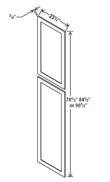 Tall Decorative Door Panel - 23 1/2"W x 78 1/2"H x 3/4"D - Aspen White - RTA