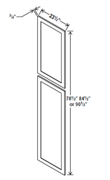 Tall Decorative Door Panel - 23 1/2"W x 78 1/2"H x 3/4"D - Charleston Saddle