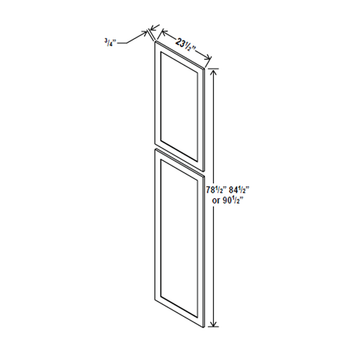 Tall Decorative Door Panel - 23 1/2 