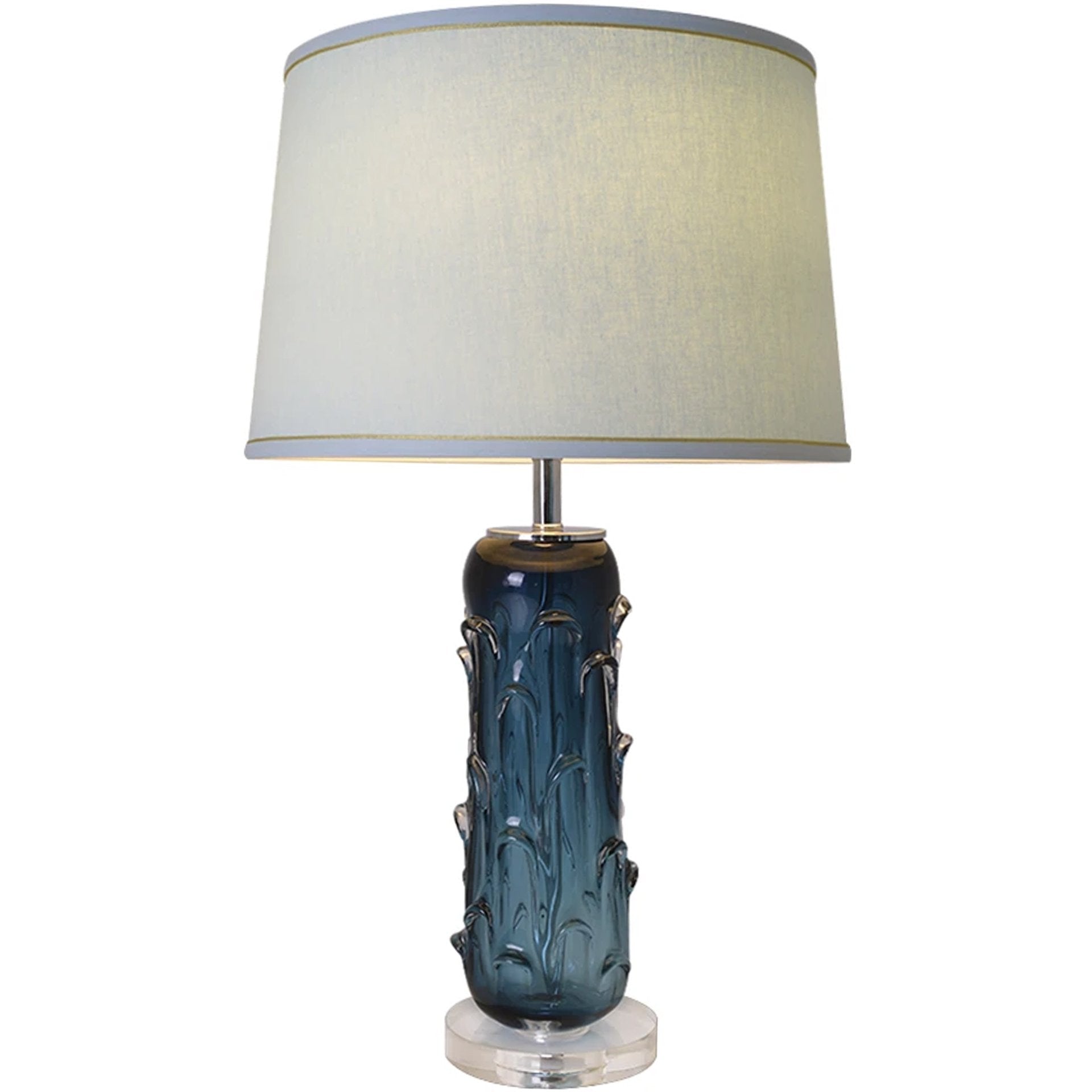 Jacinto Sculpted Translucent Glass Accent Table Lamp 27"