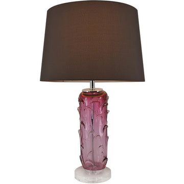 Jacinto Sculpted Translucent Glass Accent Table Lamp 27