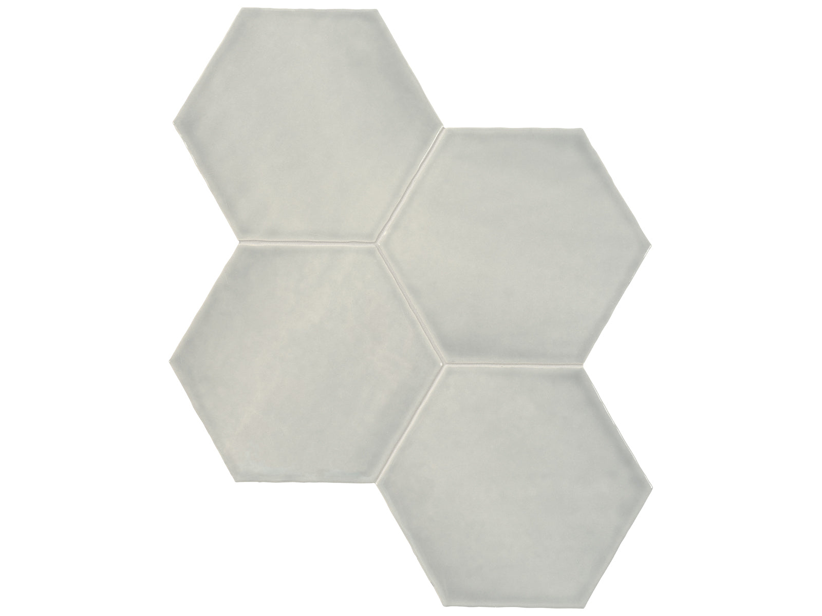 6 in Teramoda Bamboo Hexagon Glossy Pressed Glazed Ceramic Tile