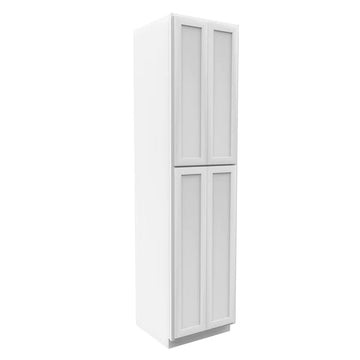 Wall Pantry Cabinet - 24W x 96H x 24D - Aria White Shaker - RTA