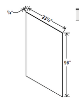 Tall Skin Veneer Panel - 23 1/4 W x 96H x 1/4D -Charleston White - RTA