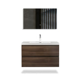 Artland Floating / Wall Mounted Bathroom Vanity With Acrylic Sink