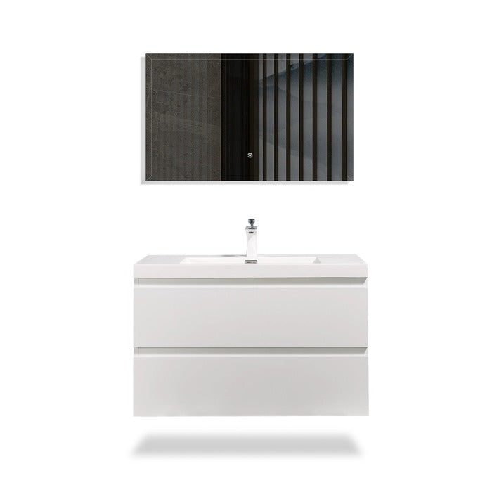 Artland Floating / Wall Mounted Bathroom Vanity With Acrylic Sink