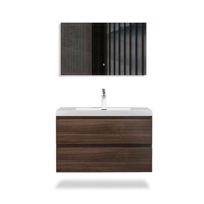 Artland Floating / Wall Mounted Bathroom Vanity With Acrylic Sink