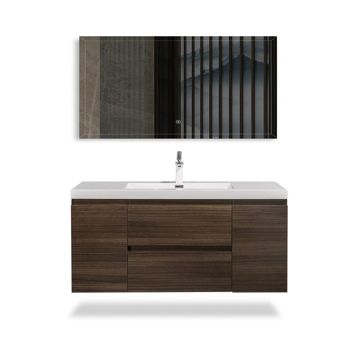 Artland Floating / Wall Mounted Bathroom Vanity With Acrylic Sink