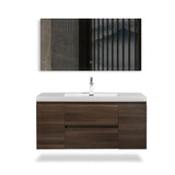 Artland Floating / Wall Mounted Bathroom Vanity With Acrylic Sink