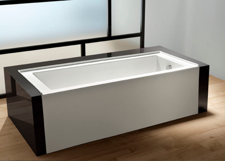 Acrylic Alcove Bathtub in White - cUPC/UPC Certified - BUILDMYPLACE