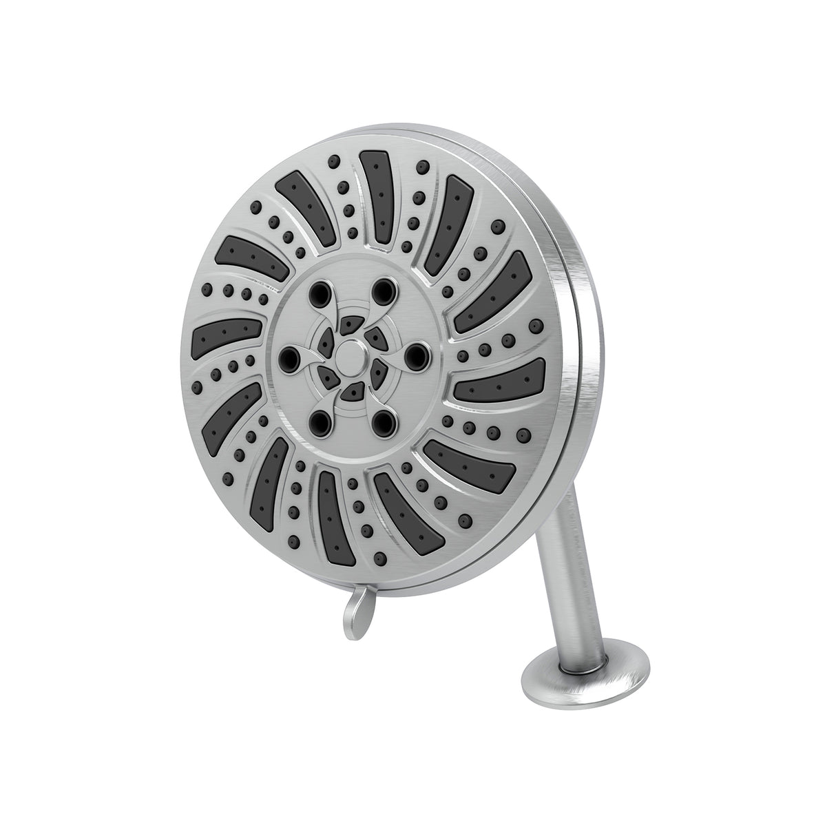 Rain Shower 6-Settings, Soft Self-Cleaning Nozzles, ABS Ball Joint With Stainless Steel Shower Arm