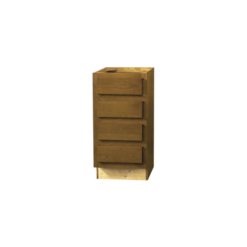 30.5 Inch High Vanity Cabinet - Warmwood Shaker - 15 Inch W x 30.5 Inch H x 21 Inch D