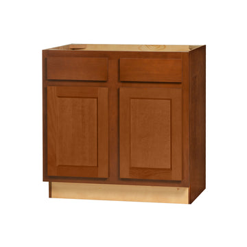30.5 Inch High Vanity Cabinet - Glenwood Shaker - 30 Inch W x 30.5 Inch H x 21 Inch D