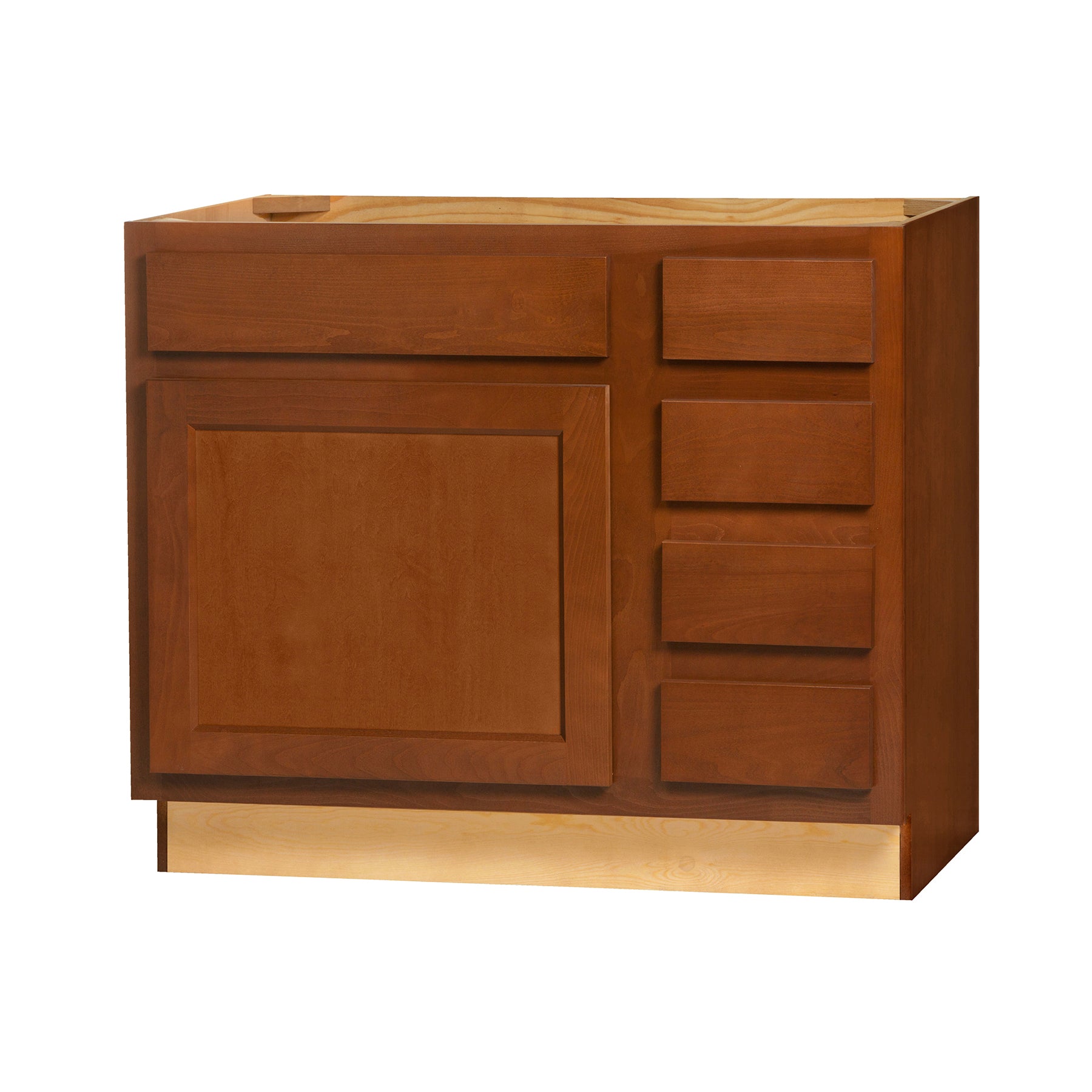 30.5 Inch High Vanity Cabinet - Glenwood Shaker - 36 Inch W x 30.5 Inch H x 21 Inch D