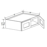 Refrigerator Cabinet - 33W x 15H x 24D -Charleston White