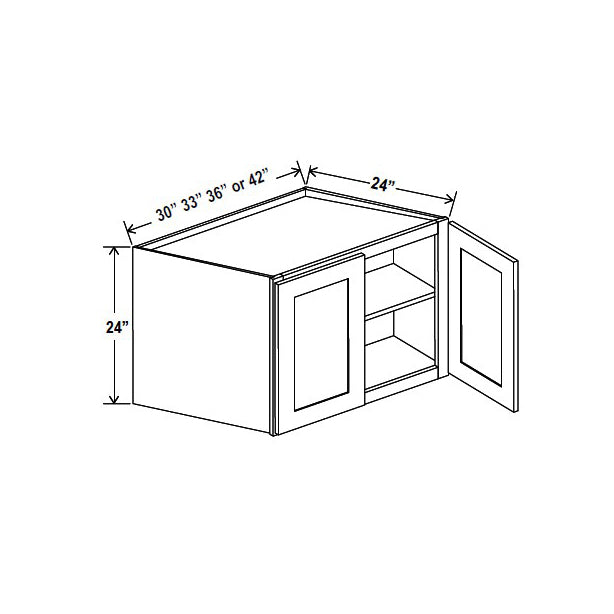 Refrigerator Cabinet - 36W x 24H x 24D - Aspen Charcoal Grey - RTA