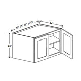 Refrigerator Cabinet - 42W x 24H x 24D - Aria Shaker Espresso