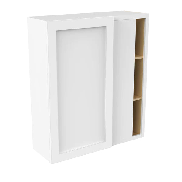 Blind Corner Cabinet - 36W x 42H x 12D - Aria White Shaker - RTA