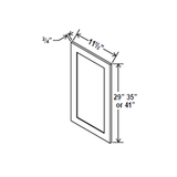 Wall Decorative Panel - 11 1/2"W x 29"H x 3/4"D - Charleston Saddle - RTA