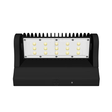 40W Rotatable LED Wall Pack Lights - Bronze - 5700K - 5,341 Lumens - DLC Qualified Outdoor Wall Light Fixture