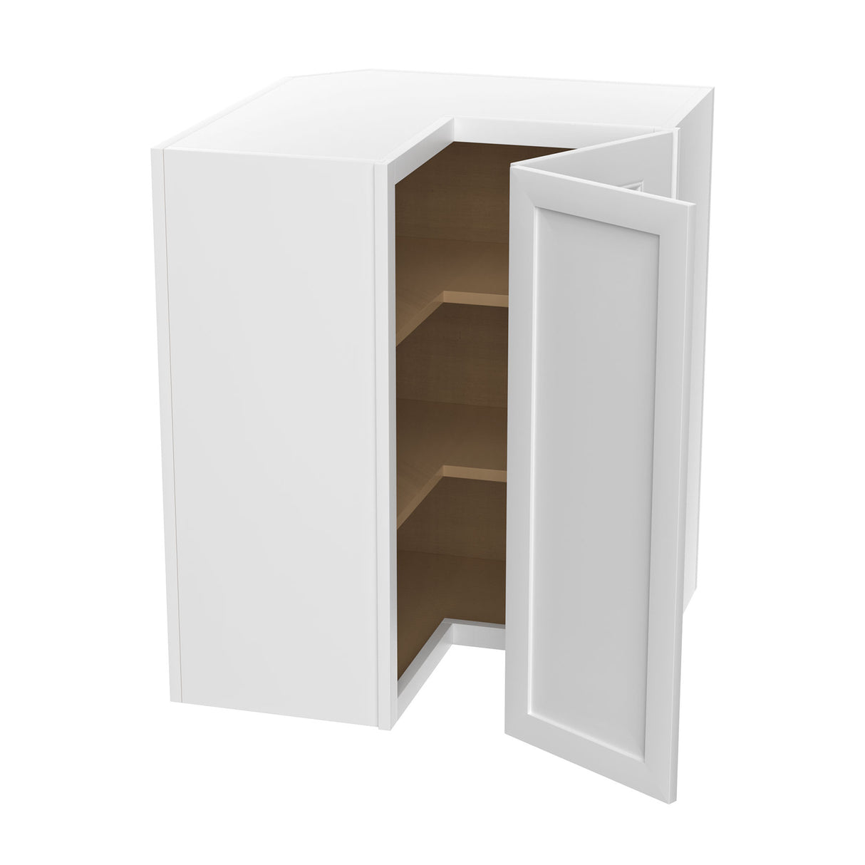 Park Avenue White - Corner Wall Cabinet | 24"W x 30"H x 12"D