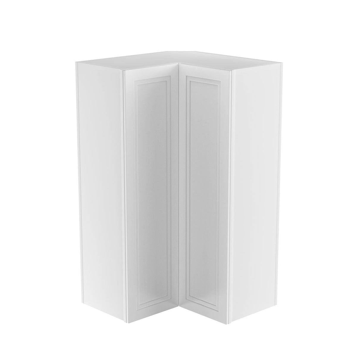 RTA - Fashion White - 42" High Corner Wall Cabinet | 24"W x 42"H x 12"D