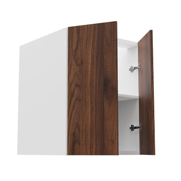 RTA - Walnut - Full Height Double Door Base Cabinets | 24"W x 30"H x 23.8"D