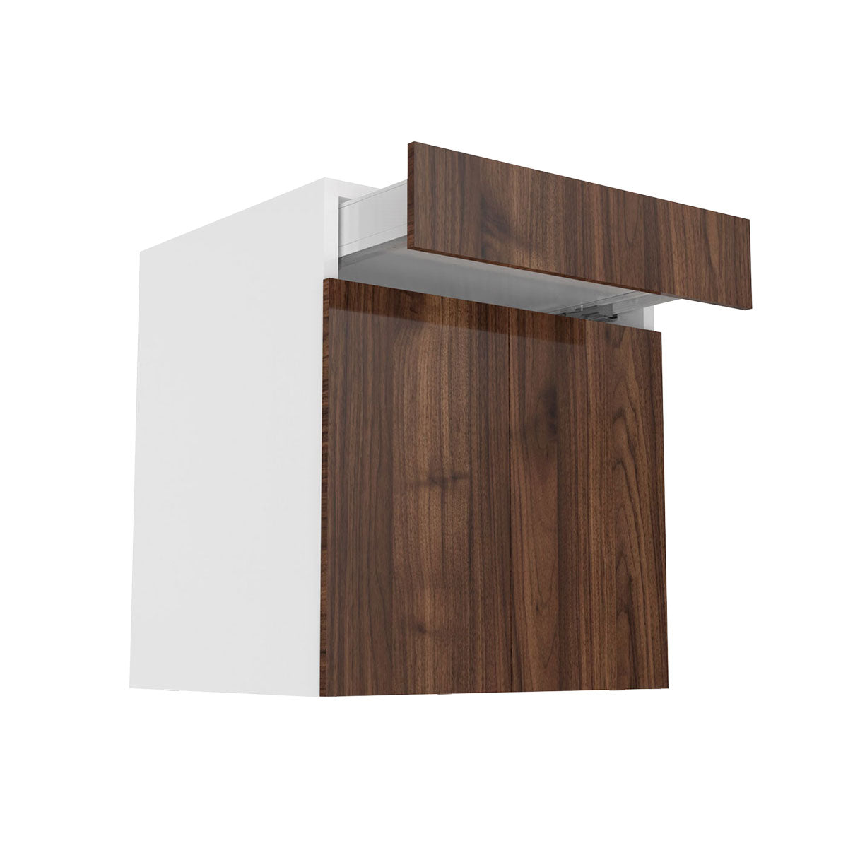 RTA - Walnut - Double Door Base Cabinets | 27"W x 34.5"H x 24"D