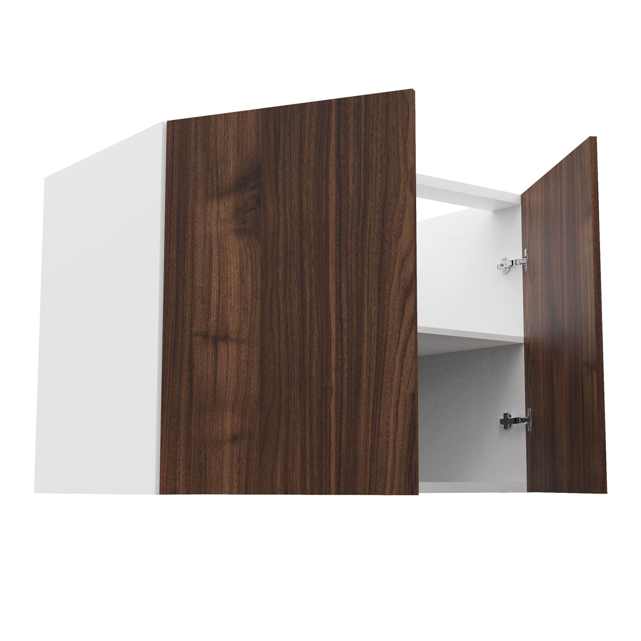 RTA - Walnut - Full Height Double Door Base Cabinets | 42"W x 30"H x 23.8"D
