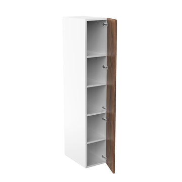 RTA - Walnut - Single Door Tall Cabinets | 15"W x 84"H x 24"D