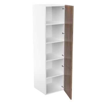 RTA Walnut Cabinet - Single Door Tall Cabinets | 24"W x 90"H x 24"D