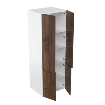 RTA - Walnut - Double Door Tall Cabinets | 30"W x 84"H x 23.8"D