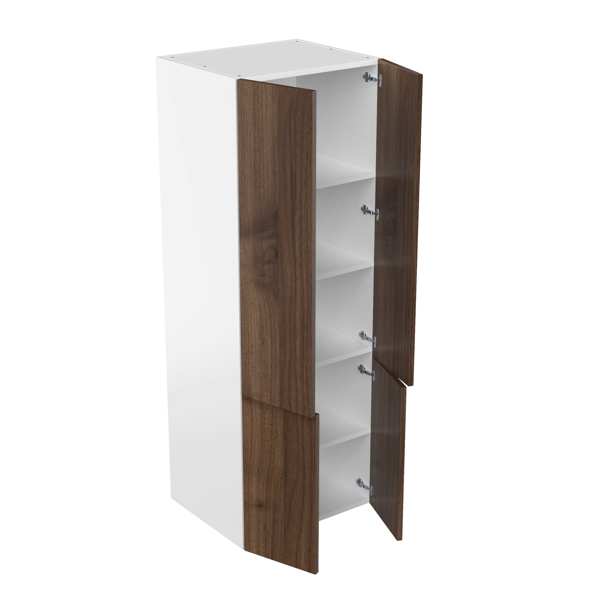 RTA - Walnut - Double Door Tall Cabinet | 24"W x 90"H x 24"D
