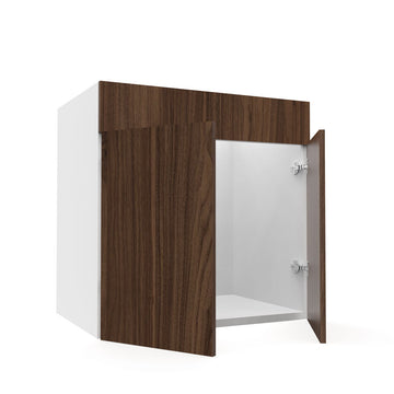 RTA - Walnut - Sink Vanity Cabinets | 30"W x 34.5"H x 21"D