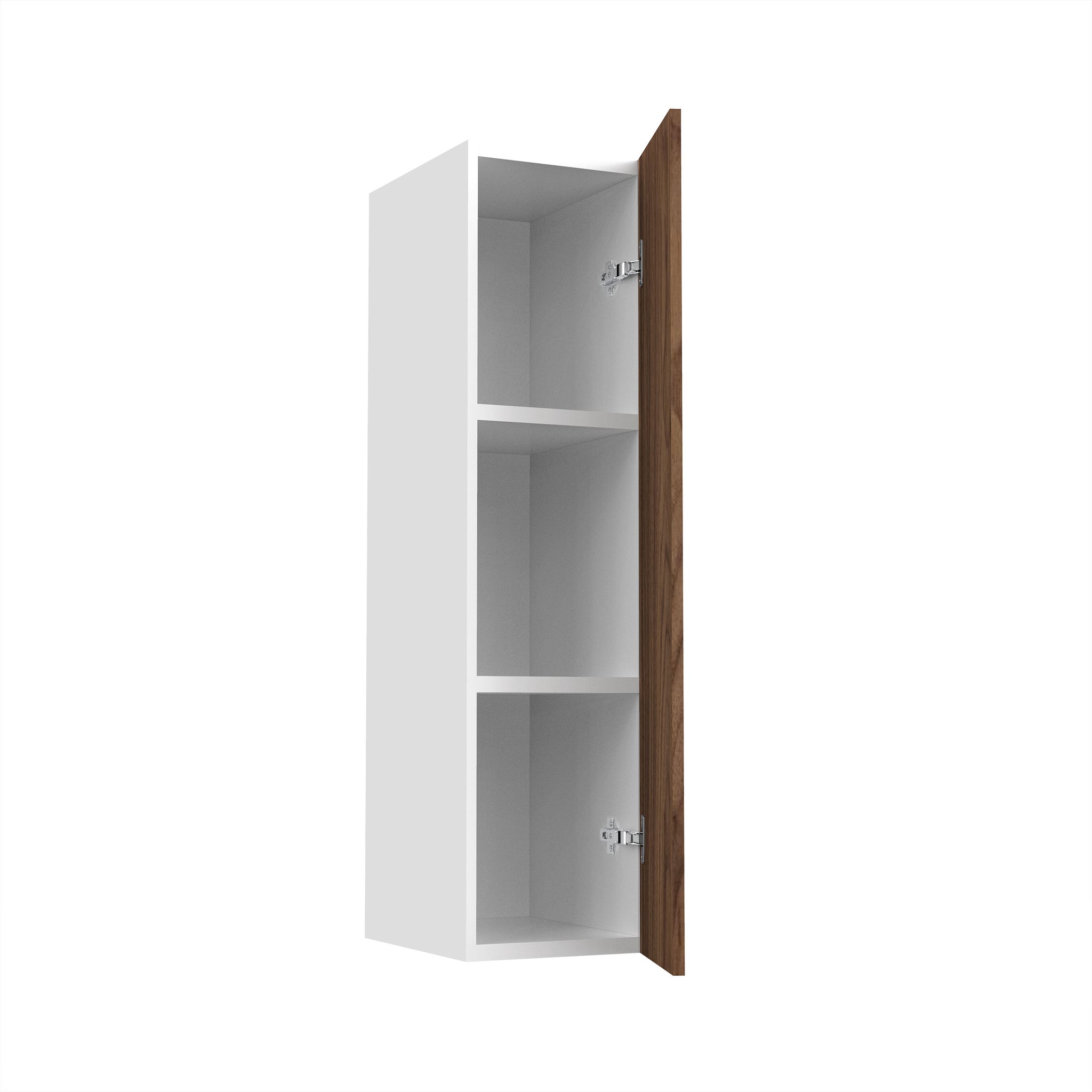 RTA - Walnut - Single Door Wall Cabinets | 9"W x 36"H x 12"D