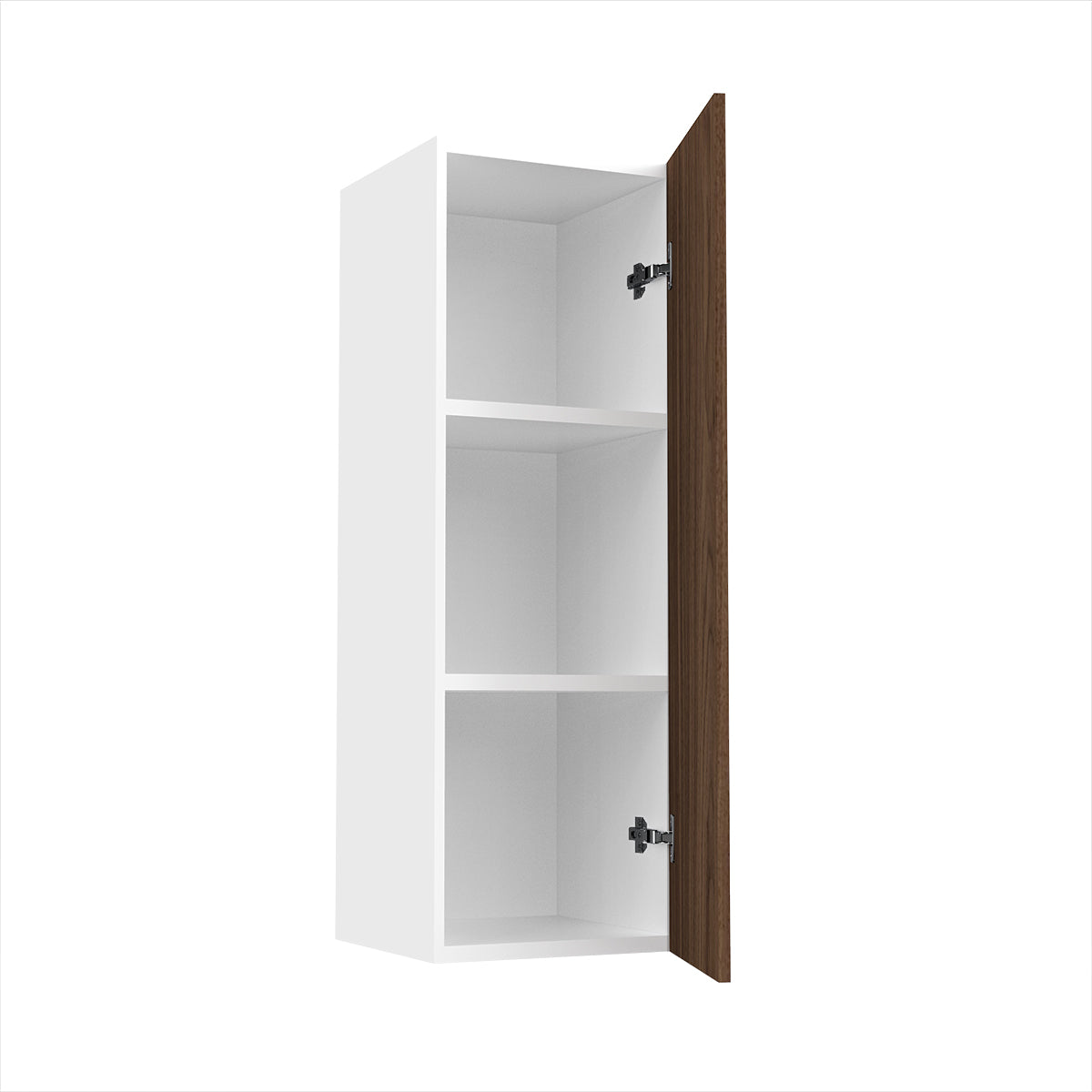 RTA - Walnut - Single Door Wall Cabinets | 12"W x 36"H x 12"D
