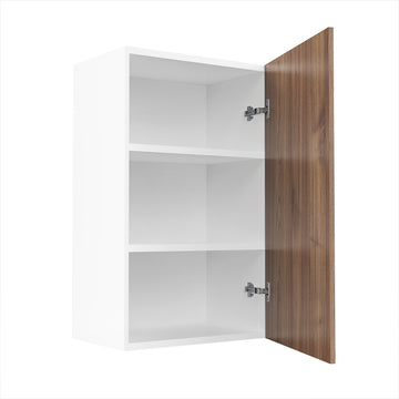 RTA - Walnut - Single Door Wall Cabinets | 18