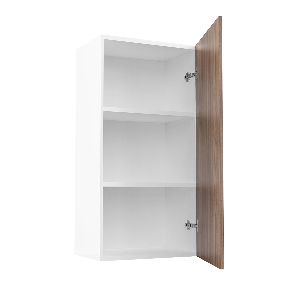 RTA - Walnut - Single Door Wall Cabinets | 18"W x 36"H x 12"D