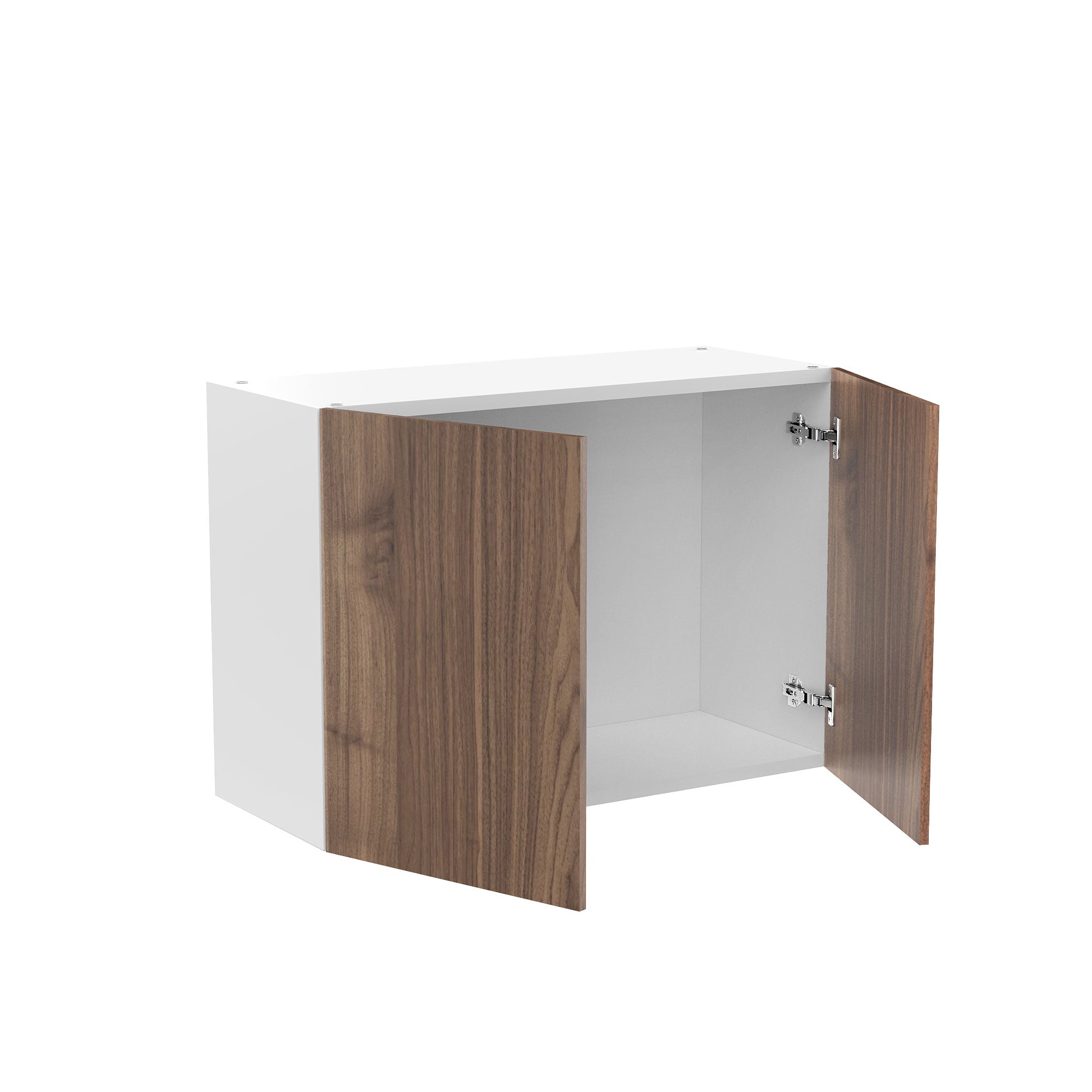 RTA - Walnut - Double Door Wall Cabinets | 30"W x 21"H x 12"D