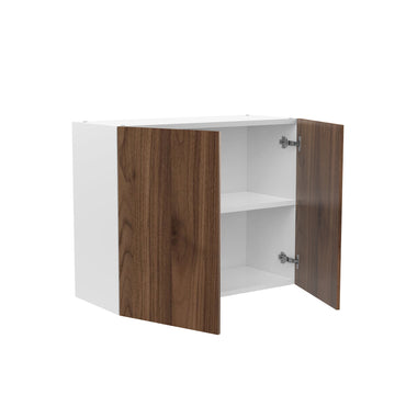 RTA - Walnut - Double Door Wall Cabinets | 30"W x 24"H x 12"D