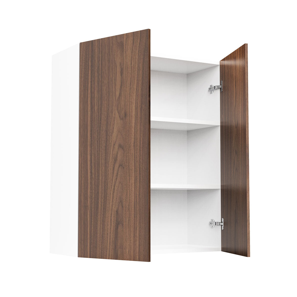 RTA - Walnut - Double Door Wall Cabinets | 30"W x 36"H x 12"D