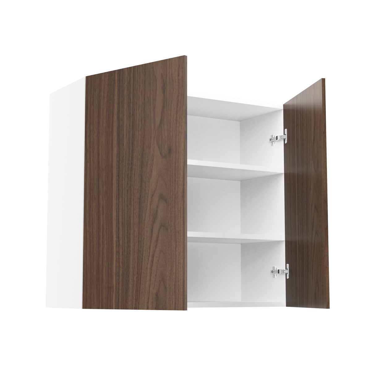 RTA - Walnut - Double Door Wall Cabinets | 33"W x 30"H x 12"D