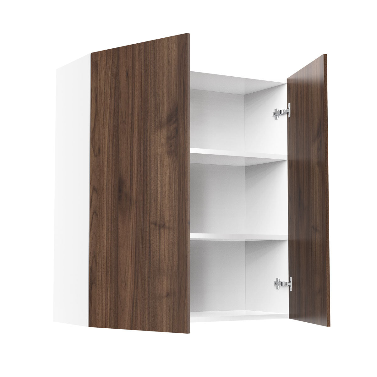 RTA - Walnut - Double Door Wall Cabinets | 33"W x 36"H x 12"D