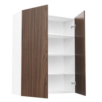 RTA - Walnut - Double Door Wall Cabinets | 33"W x 42"H x 12"D