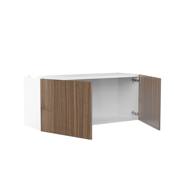 RTA - Walnut - Double Door Wall Cabinets | 36"W x 15"H x 12"D