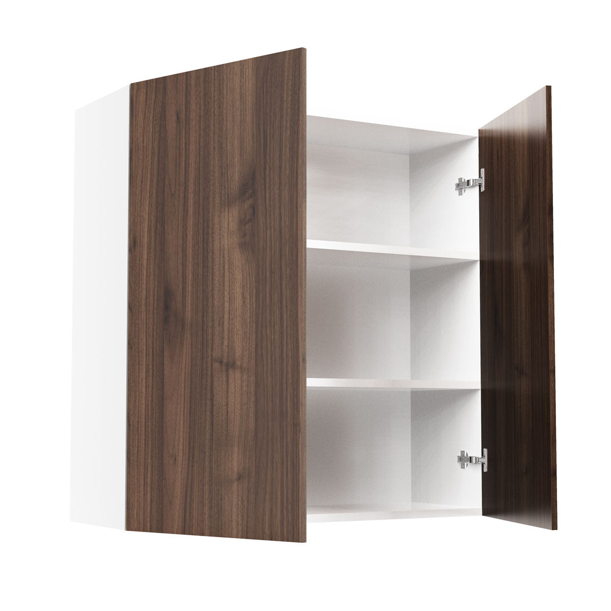RTA - Walnut - Double Door Wall Cabinets | 36"W x 36"H x 12"D