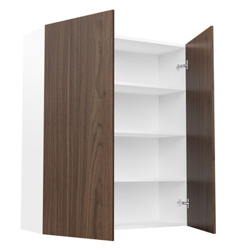RTA - Walnut - Double Door Wall Cabinets | 36"W x 42"H x 12"D
